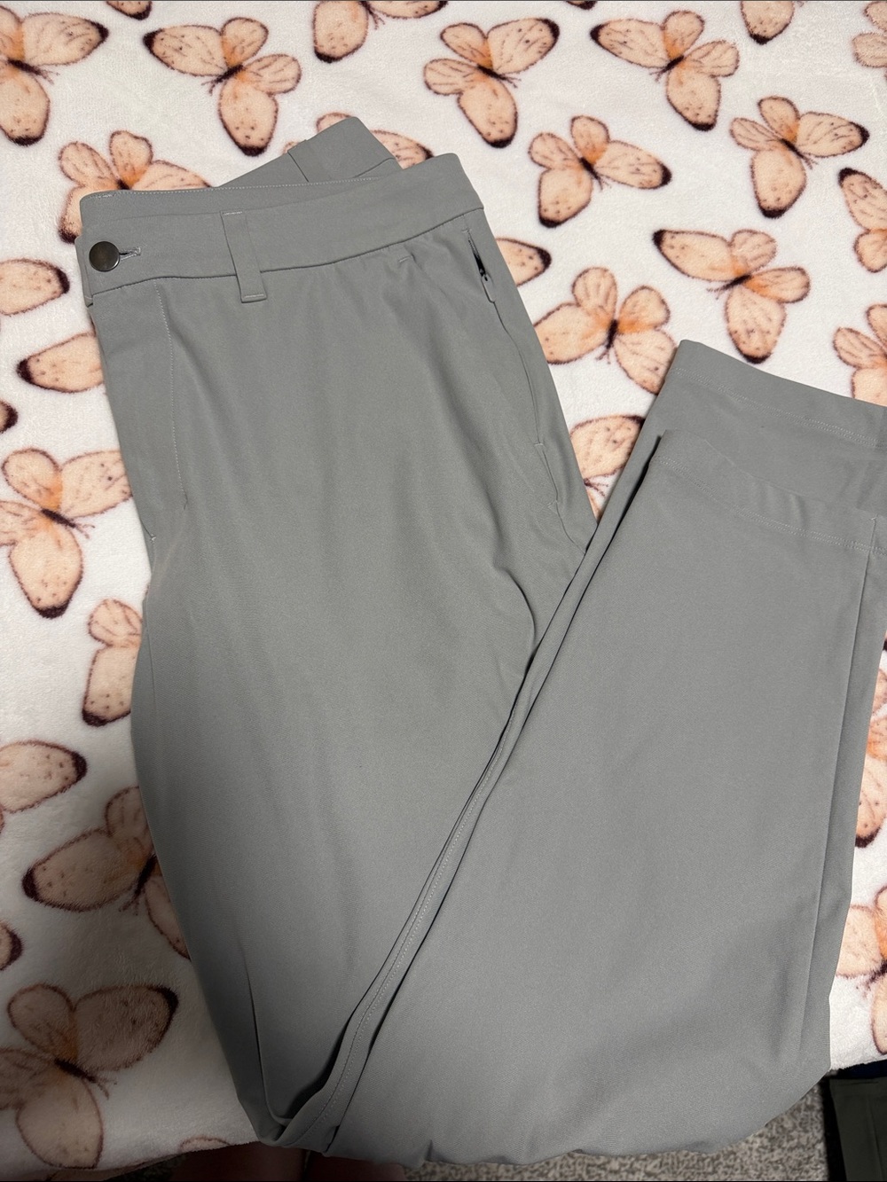 lululemon athletica Men's Light Gray Stretch Chinos
